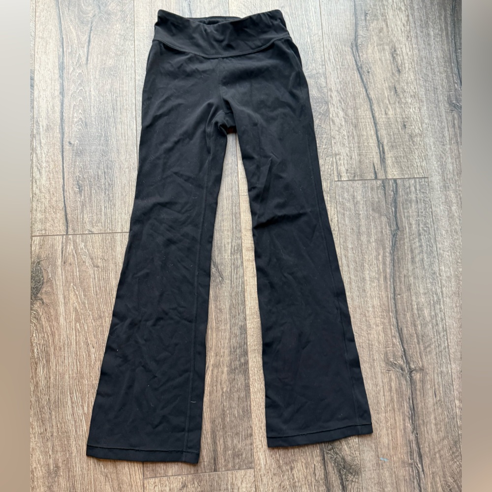Athleta Girl black flare pants girls size 8-10